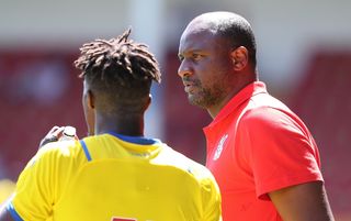 Wilfried Zaha and Patrick Vieira