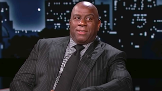 Magic Johnson appears on Jimmy Kimmel Live!