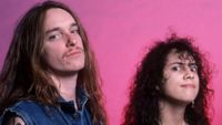 Cliff Burton and Kirk Hammett in 1986