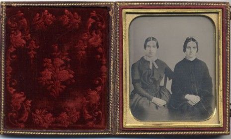 This daguerreotype from 1859 shows two young women â€” and the one on the left may very well be a 28-year-old Emily Dickinson.