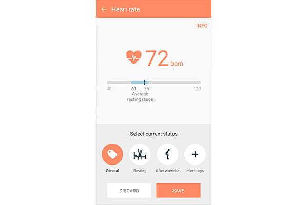 S Health on the Galaxy S6