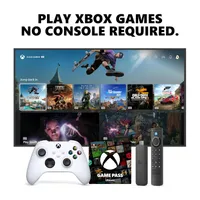 Xbox Wireless Controller Robot White Special Edition + Fire TV Stick 4K Max Game Pass Ultimate 1 Month Bundle Series X|S, One & Windows
