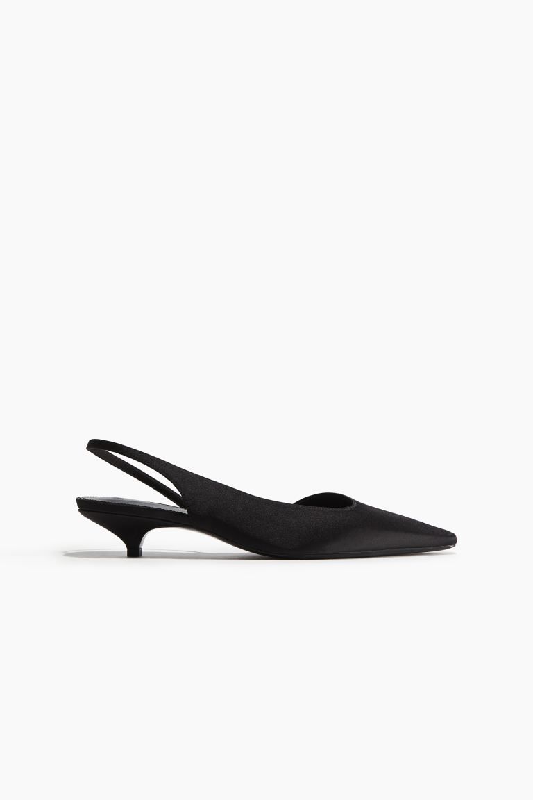 H&M Satin Slingbacks