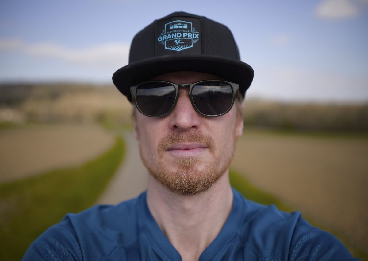 Selfie of a man wearing sunglasses ans baseball cap, taken with the Sigma BF camera and Sigma 35mm F2 DG lens