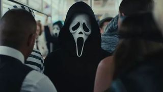Ghostface on a train in Scream vi