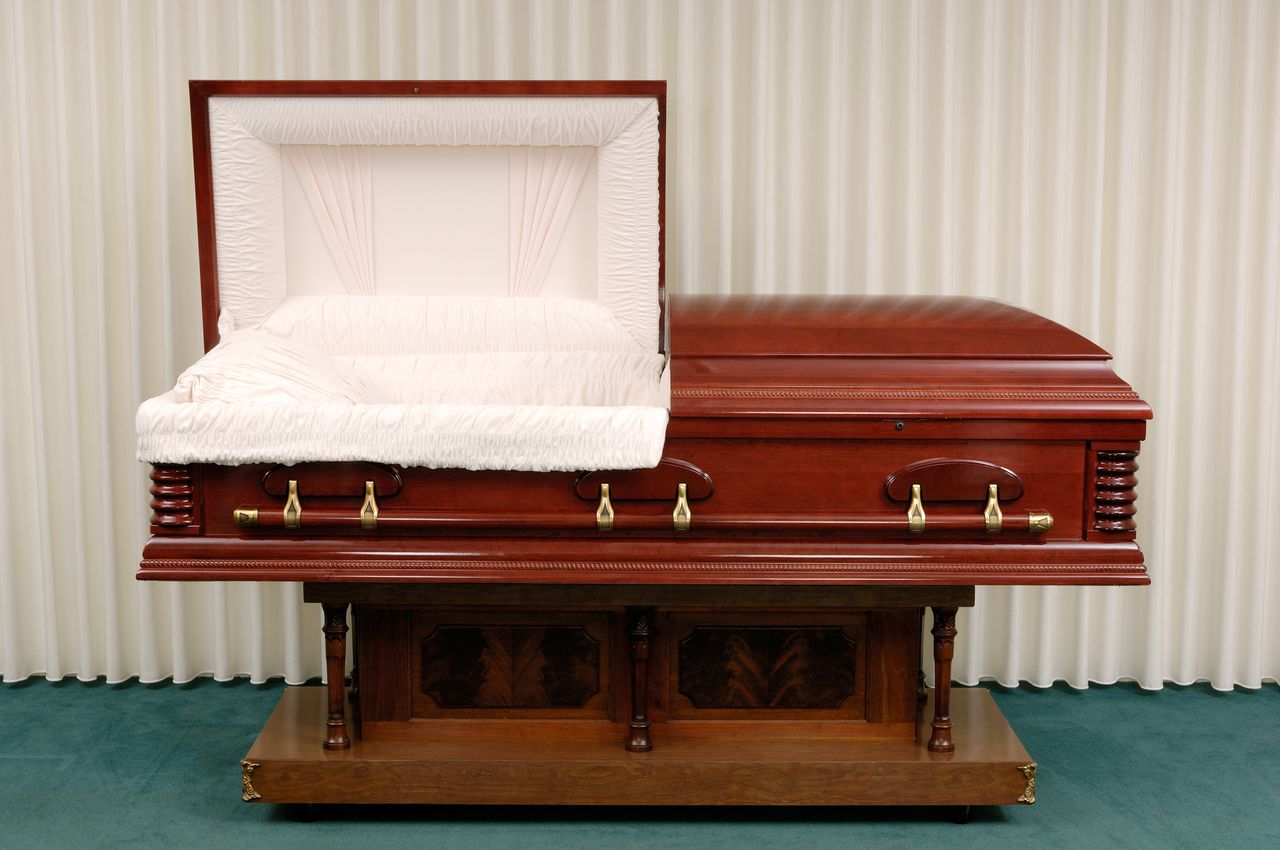 A coffin.