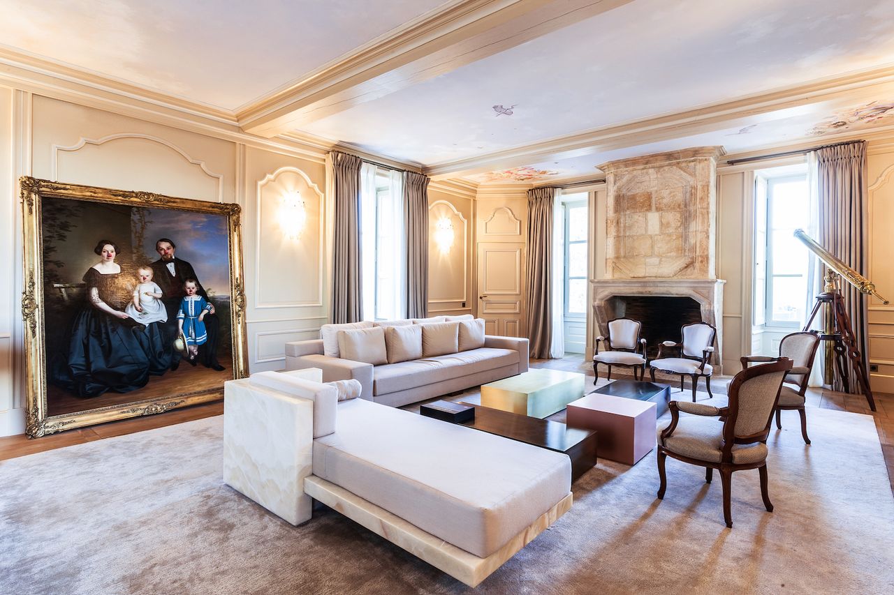 This French chateau hides chic, contemporary interiors