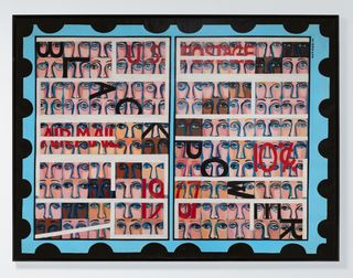 Faith Ringgold artwork in form of postage stamp