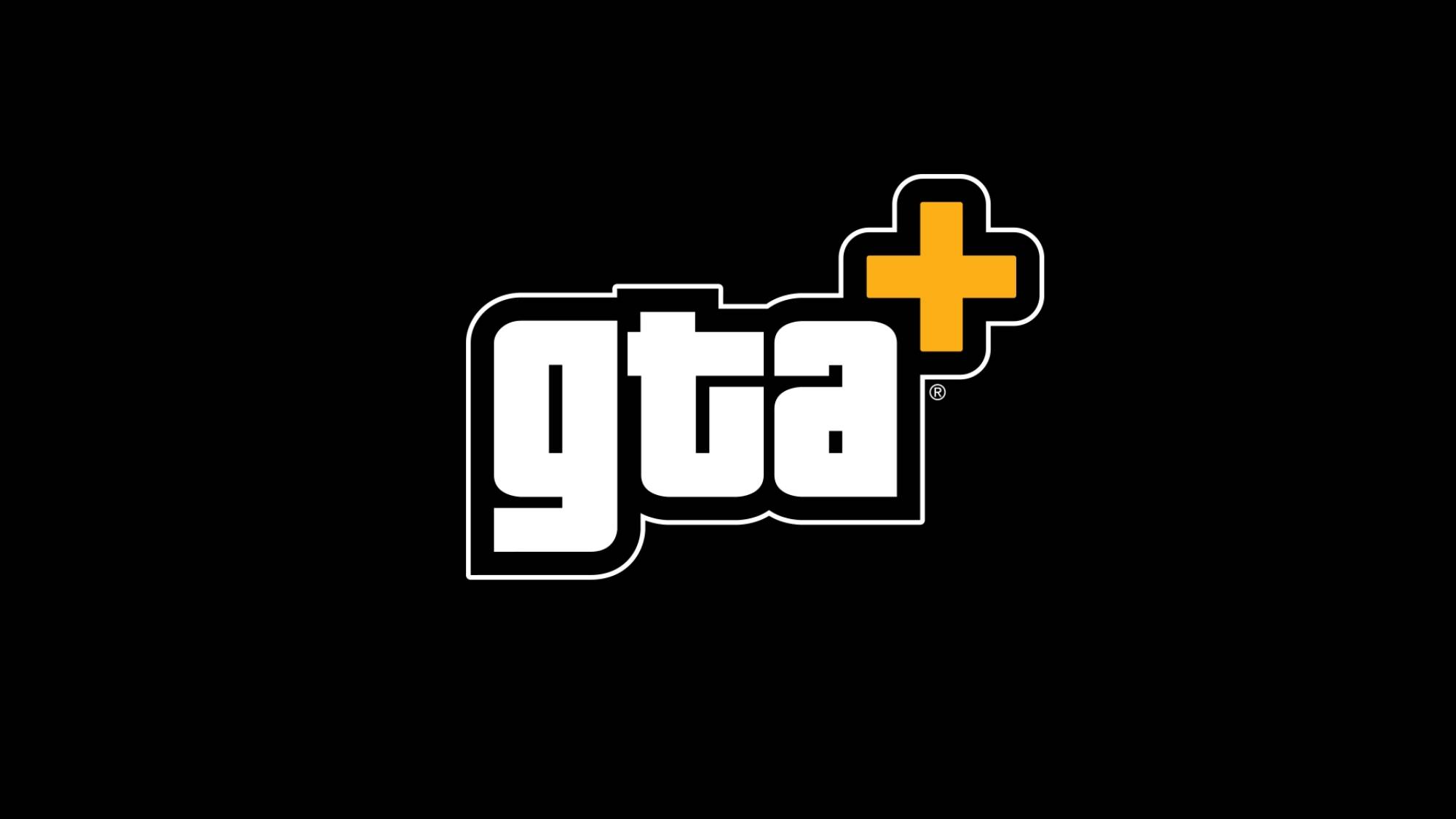 GTA+ logo on a black background