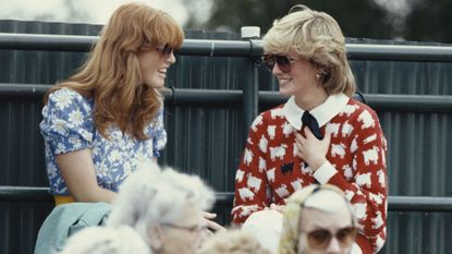 Princess Diana wears famed red and white sheep jumper from Warm & Wonderful 