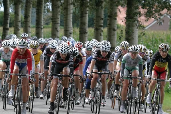 The peloton underway in stage three of the Holland Ladies Tour.