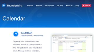 Lightning Calendar website screenshot