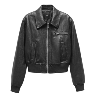 Vintage Leather-Effect Jacket