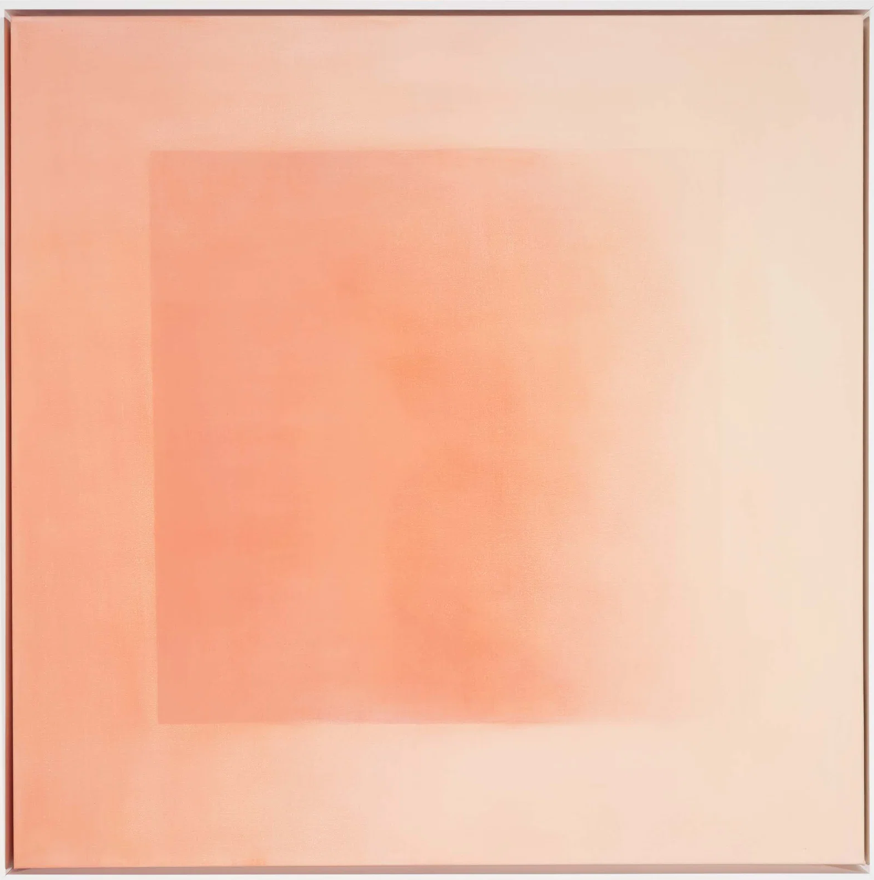 Peach fuzz wall art.