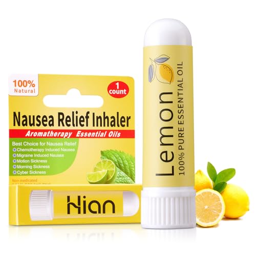 Hion Nausea Relief Inhaler-Lemon, Natural Essential Oils Inhalers