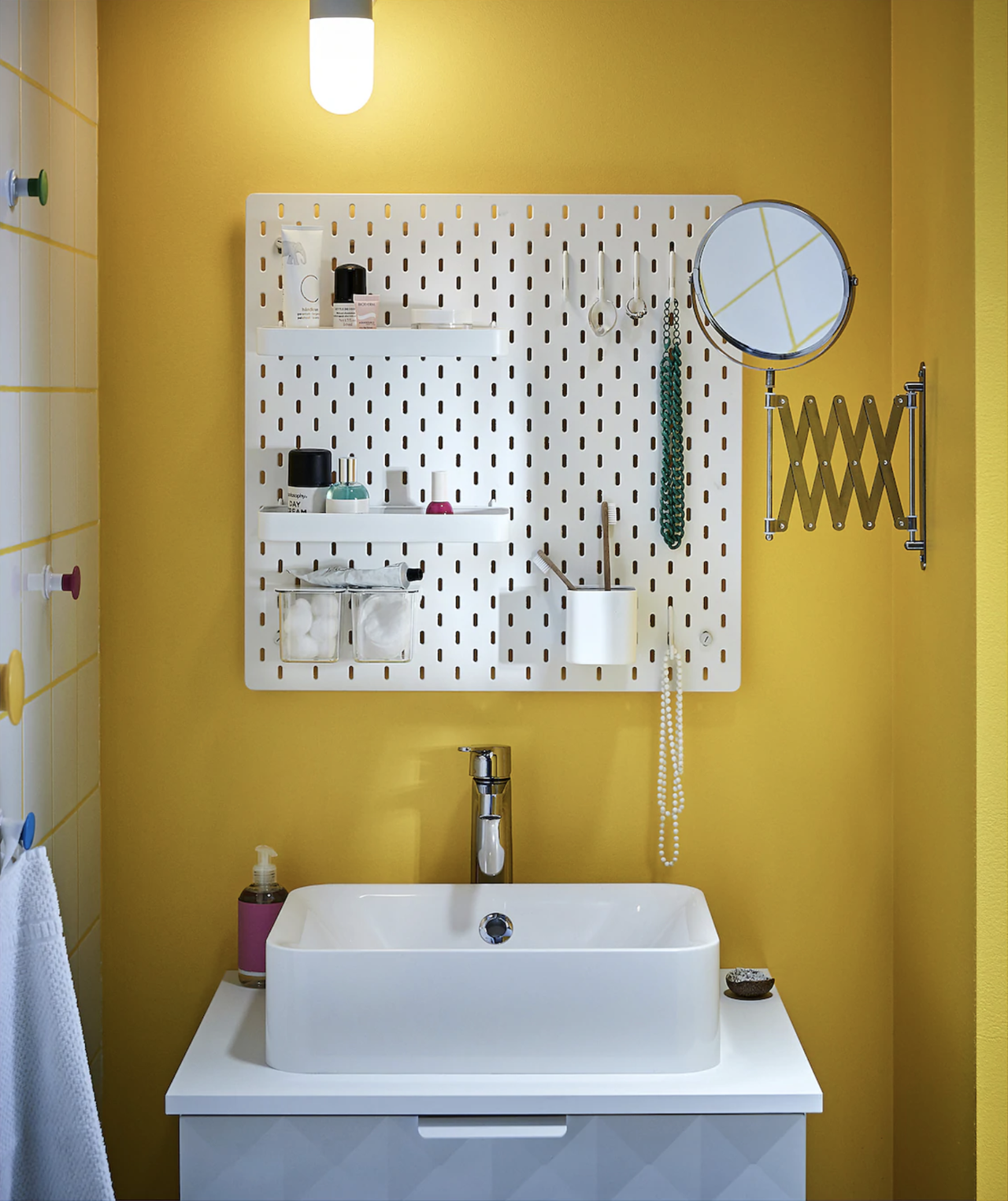 Ikea storage hack using Skadis