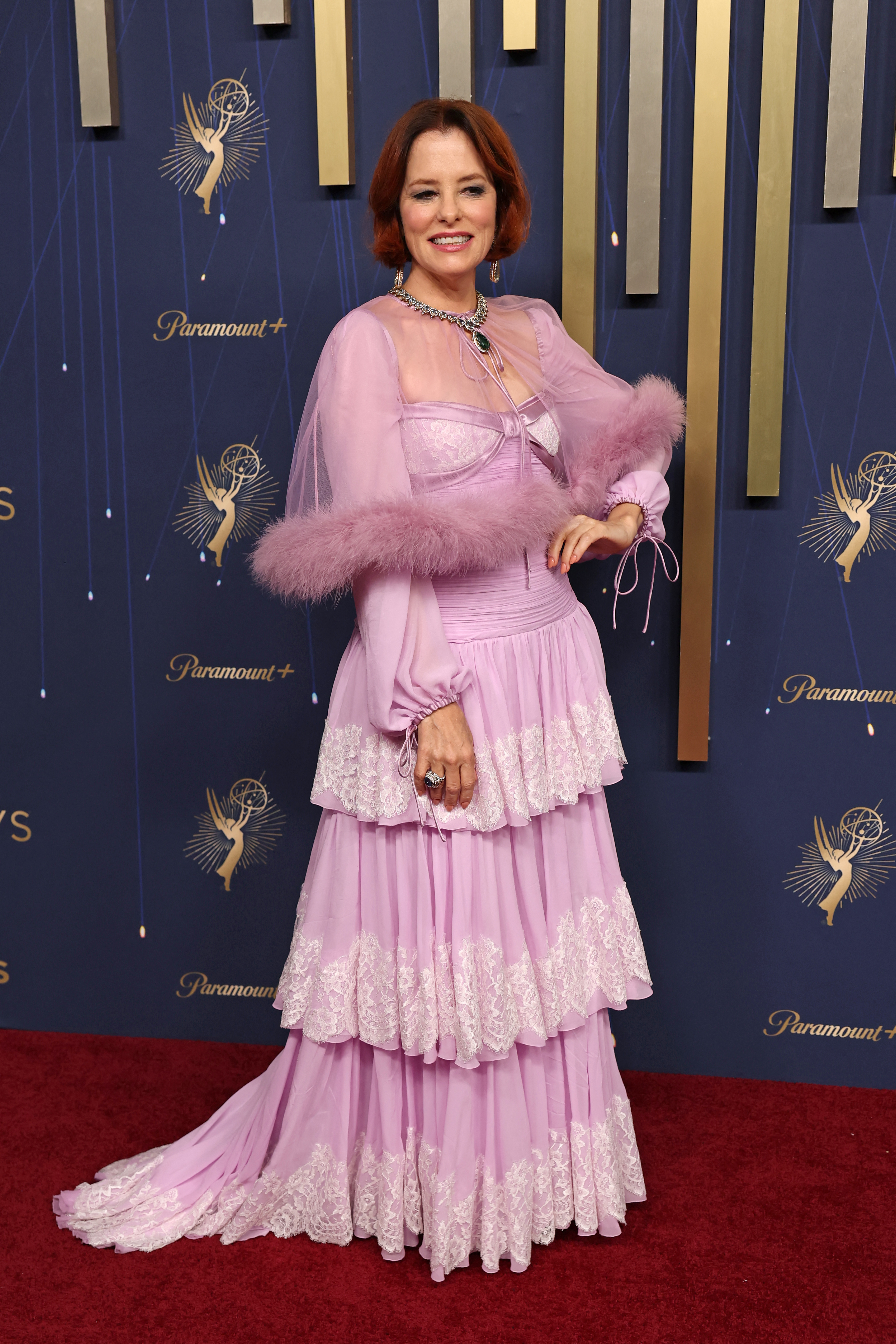 Parker Posey in custom Valentino
