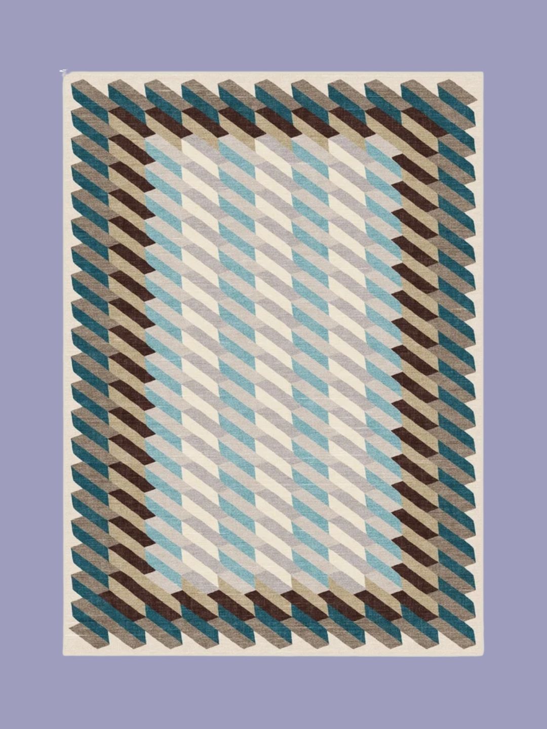 Ruggable UK, Echo Slate Blue Rug