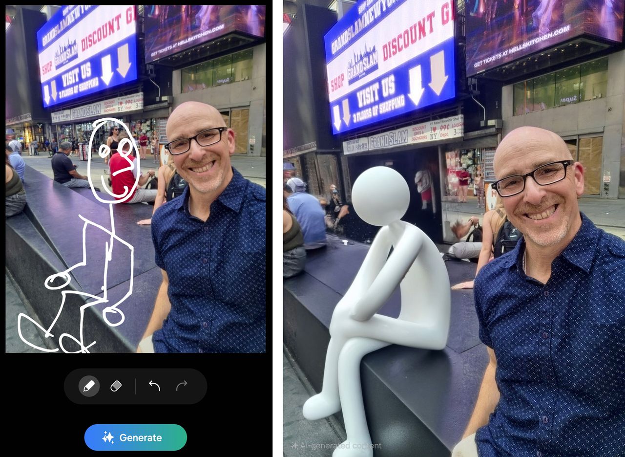 Galaxy AI Sketch to Image on Photos