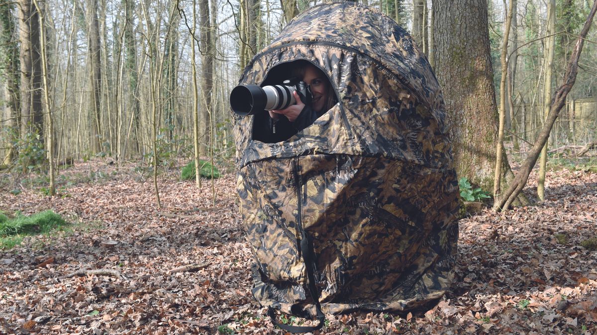 Portable Pop-up Ground Hunting Blind Folding Chair Set Camouflage Pro Hide Tent 