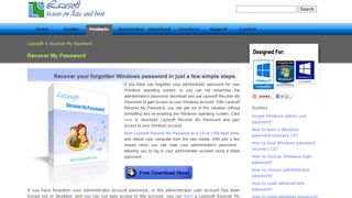 Recover My Password website screenshot