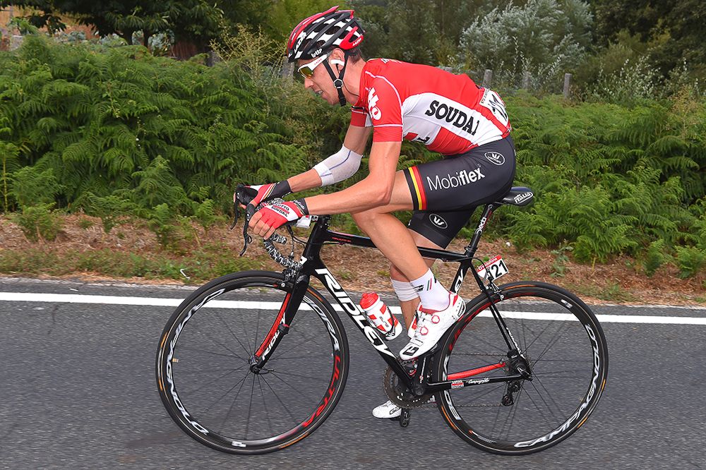 Bart de Clercq on the road during stage 7