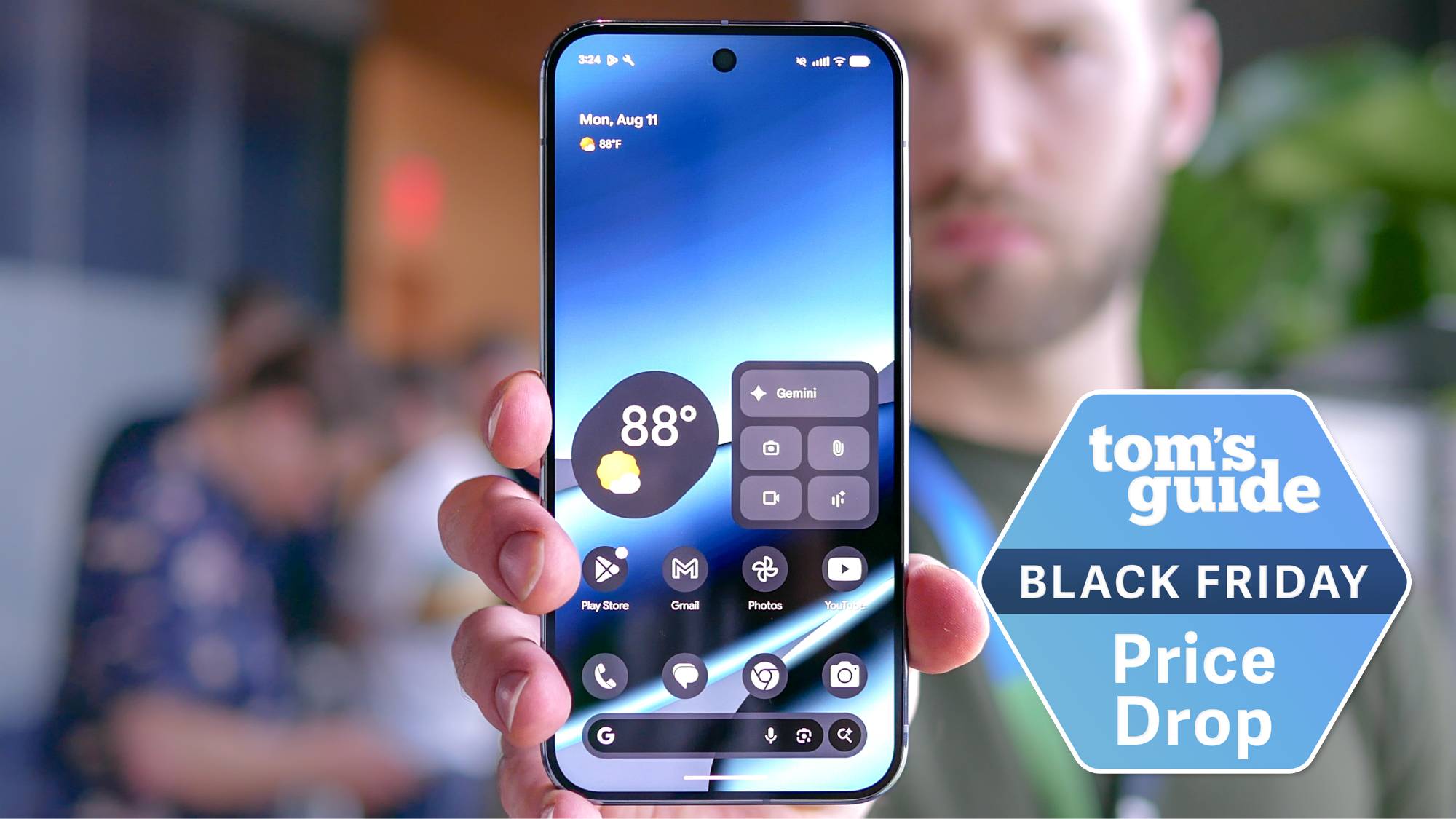 Google Pixel 10 Pro XL in hand