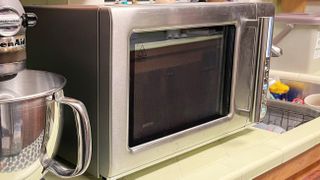 Breville Combi Wave 3-in-1 Convection Microwave being used in writer's home