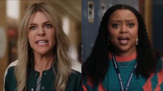 Kaitlin Olson as Dee and Quinta Brunson as Janine in the Always Sunny half of the crossover with Abbott Elementary
