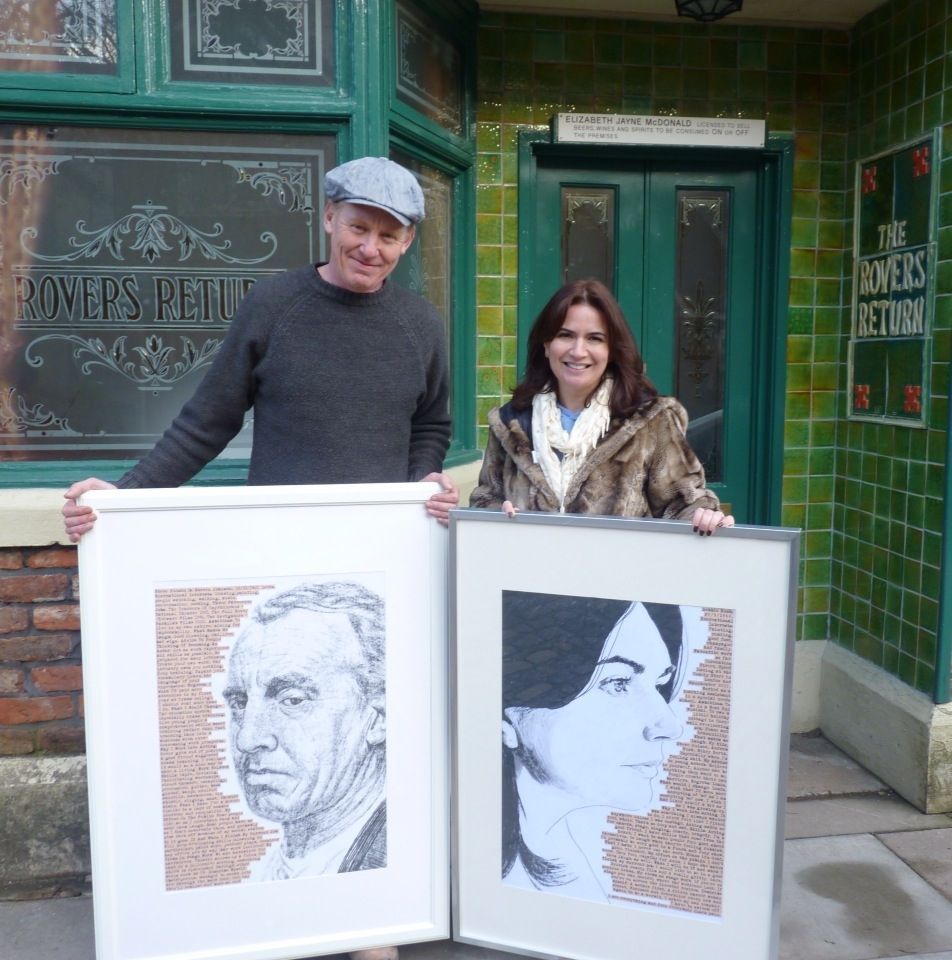 Corrie&#039;s Steve Huison shows off Street art