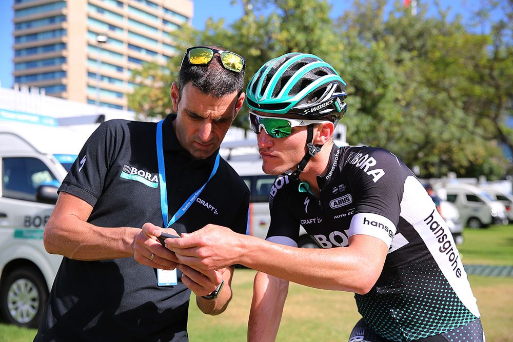 Jay Mccarthy and sports director Patxi Vila