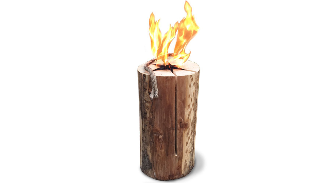 Kiln Dried Swedish Candle Fire Pit on white background