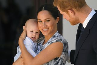 Prince Harry, Duke of Sussex and Meghan, Duchess of Sussex and their baby son Archie Mountbatten-Windsor