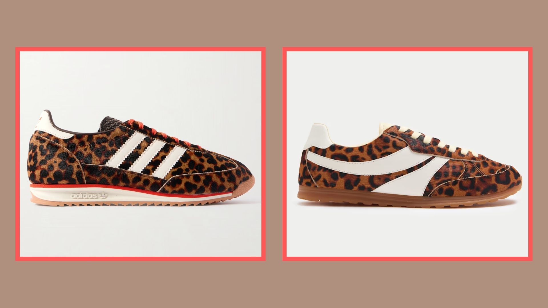 m&amp;s high street lookalike for adidas leopard print pony hair trainers
