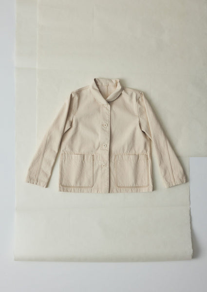 Hal Ecru Denim Workwear Jacket | Ecru