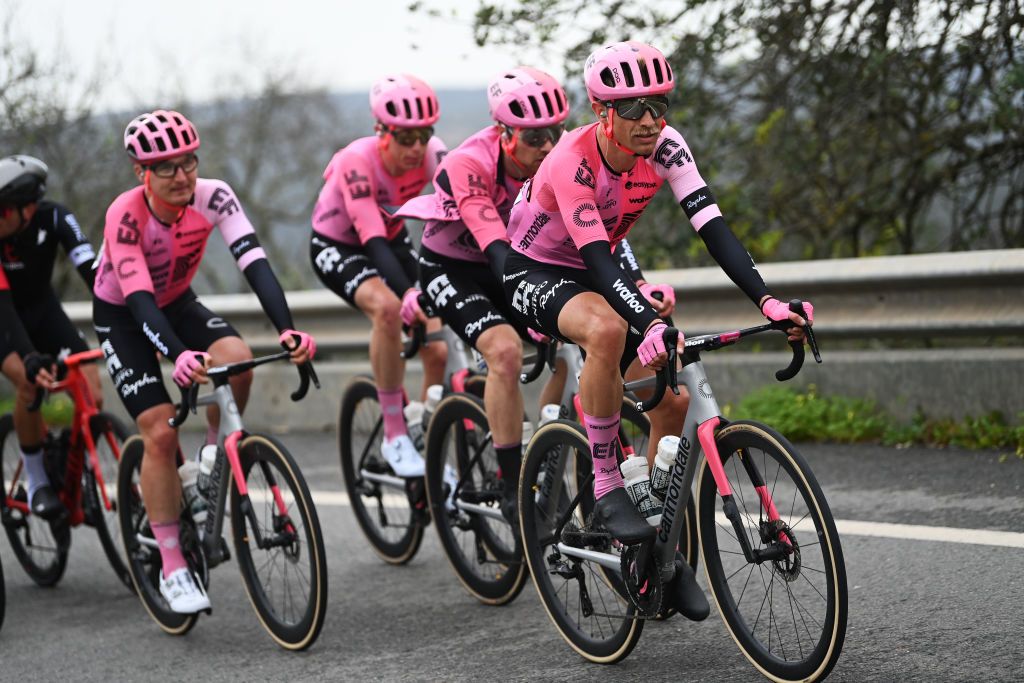 LAGOS PORTUGAL FEBRUARY 15 Magnus Cort Nielsen of Denmark and Team EF Education Easypost competes during the 49th Volta ao Algarve em Bicicleta 2023 Stage 1 a 2002km stage from Portimo to Lagos VAlgarve2023 on February 15 2023 in Lagos Portugal Photo by Tim de WaeleGetty Images