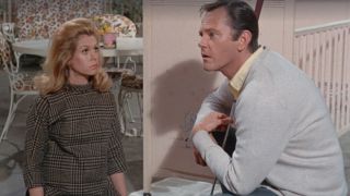 Elizabeth Montgomery and Dick York on Bewitched