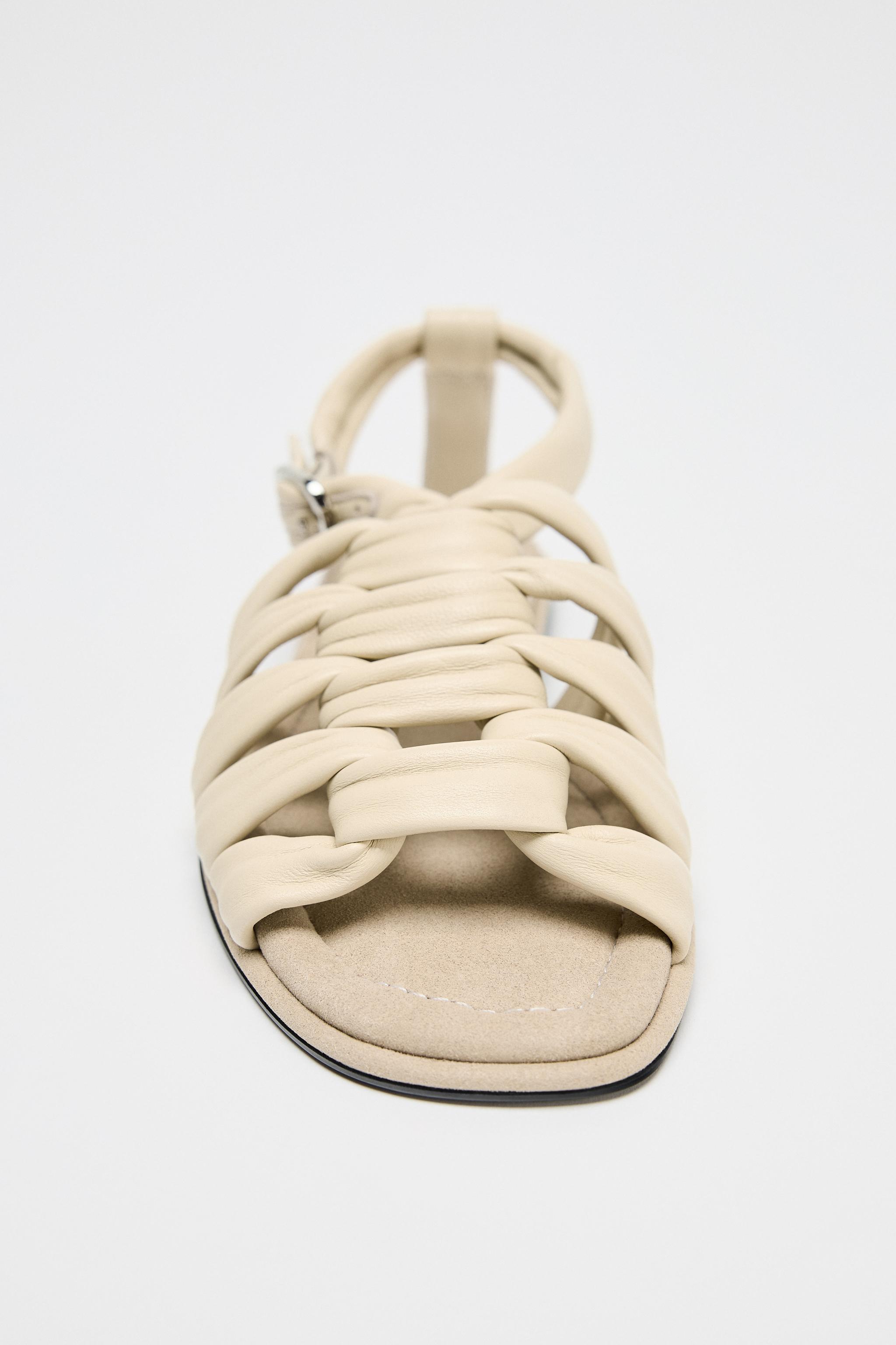 Knotted Leather Sandals