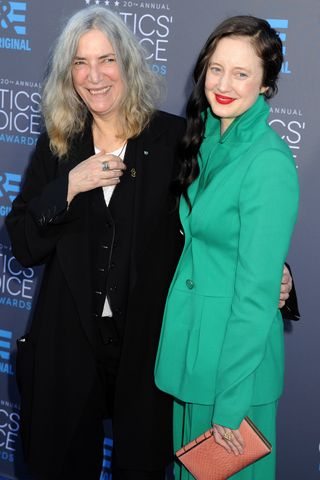 Patti Smith & Andrea Riseborough At The Critics' Choice Awards 2015