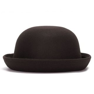 Magik Men Women Woolen Roll-Up Brim Fedora Bowler Hat