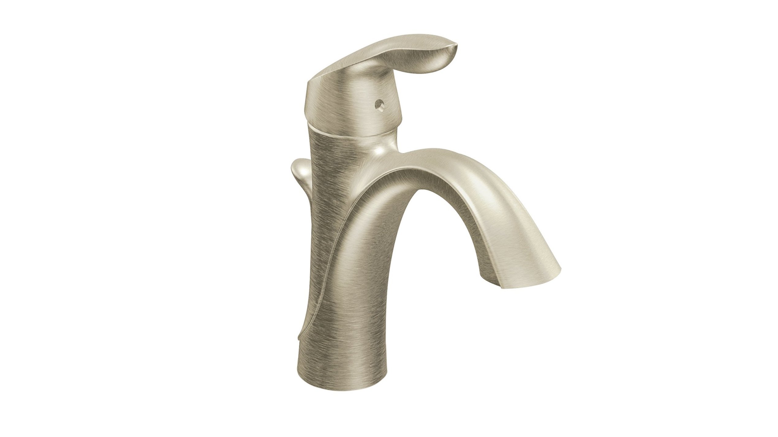 Moen Eva One-Handle High Arc Bathroom Faucet, brushed effect