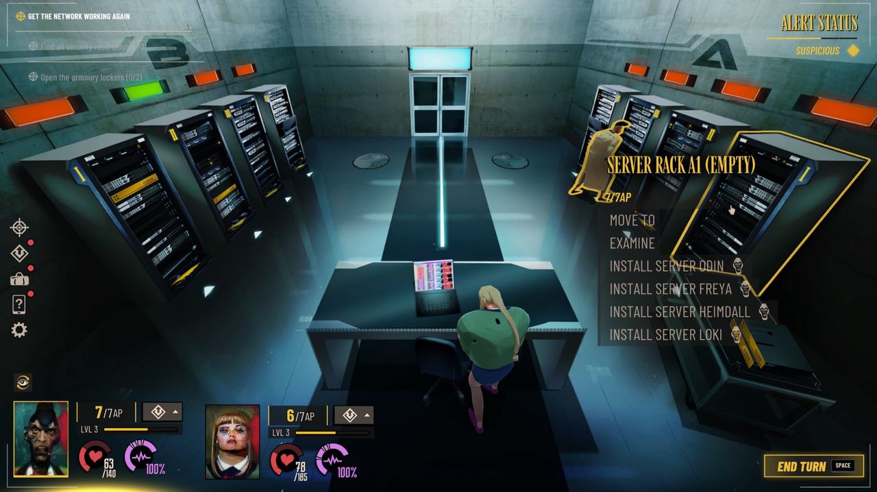Server room puzzle in Sunday Gold