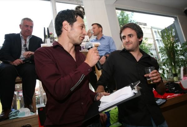 Procycling's Daniel Friebe and Cyclingnews' Daniel Benson.