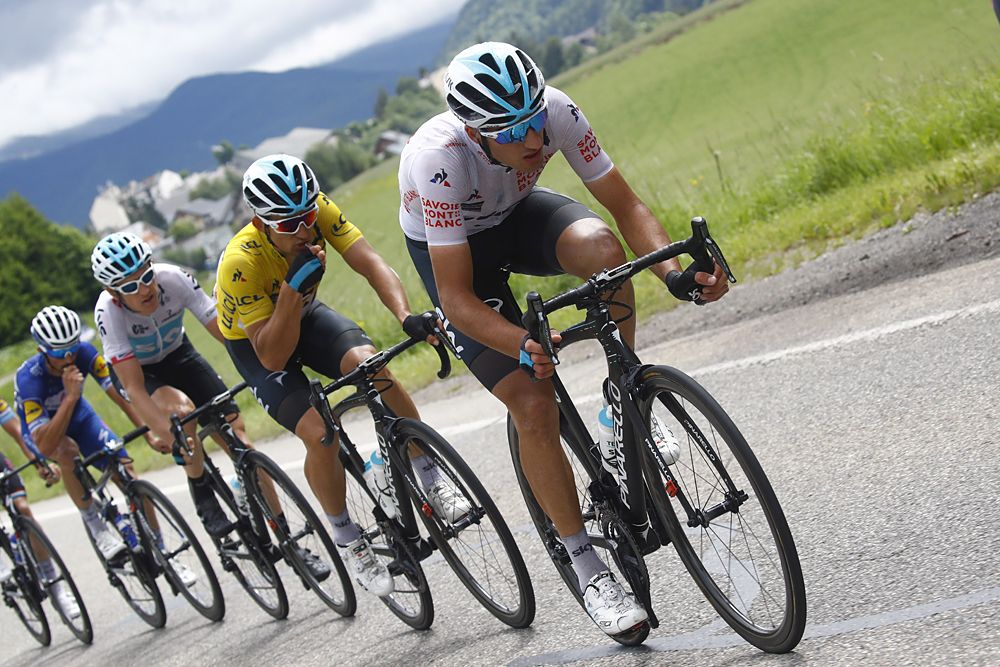 Team Sky lead Michal Kwiatkowski at stage 4 of the Criterium du Dauphine