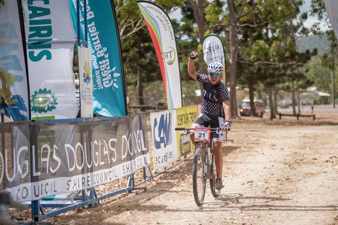 Greg Saw takes the stage win and overall race lead today in his hometown of Atherton.