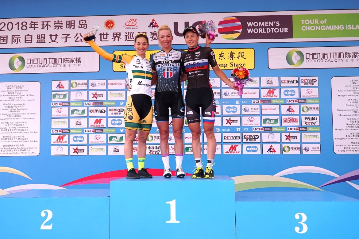 The top three on the stage