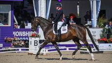 Natasha Baker riding Keystone Dawn Chorus at the World Para Dressage Championships in Herning