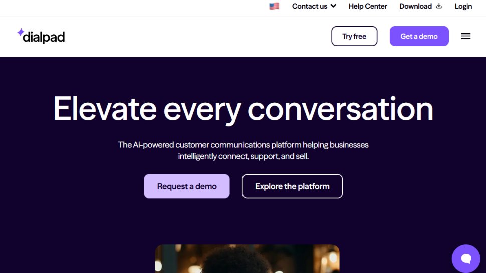 Dialpad website screenshot (May 2025).
