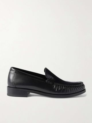 67 Ruched Leather Loafers