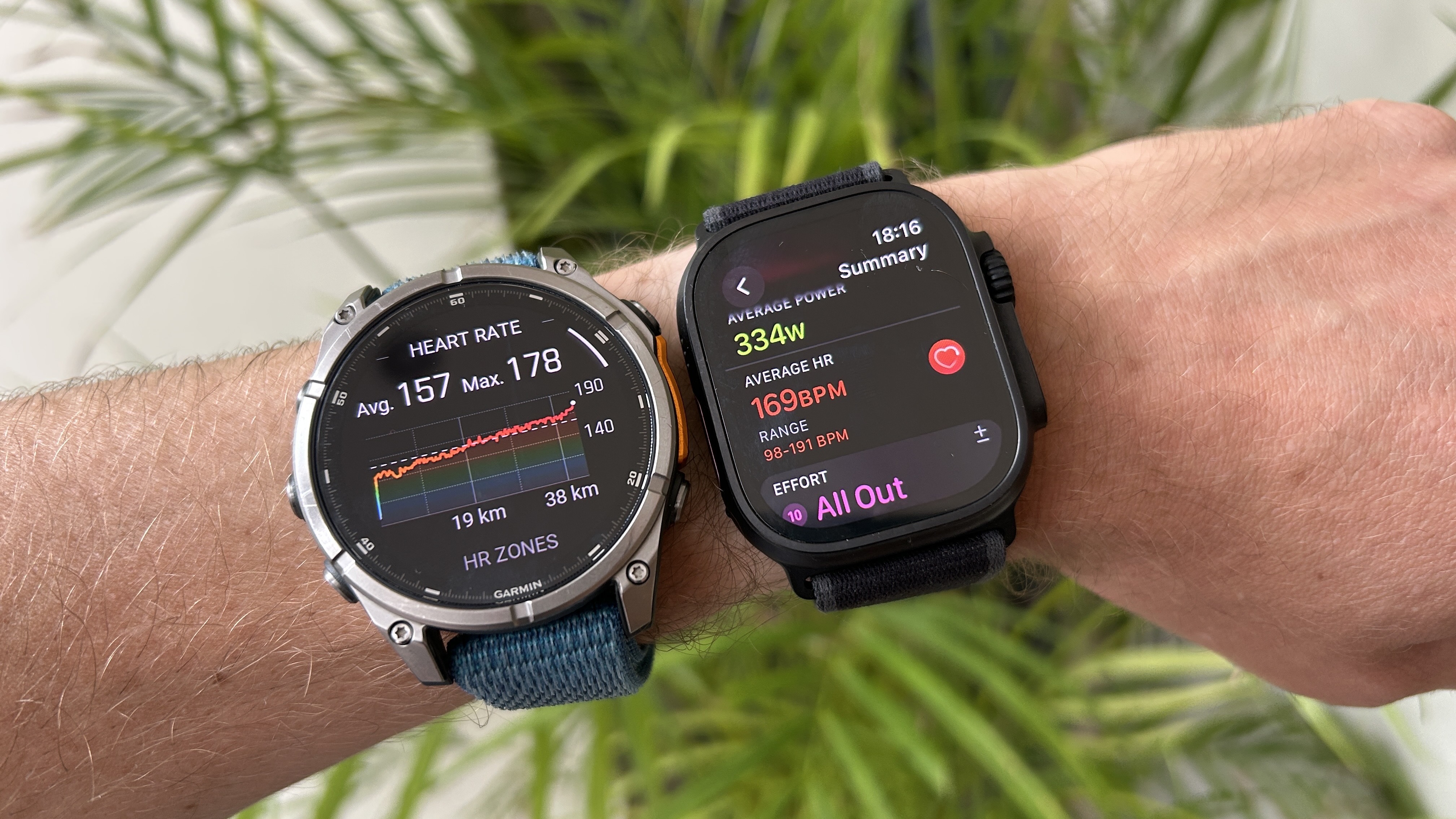 Garmin Fenix 8 and Apple Watch Ultra 2 HR